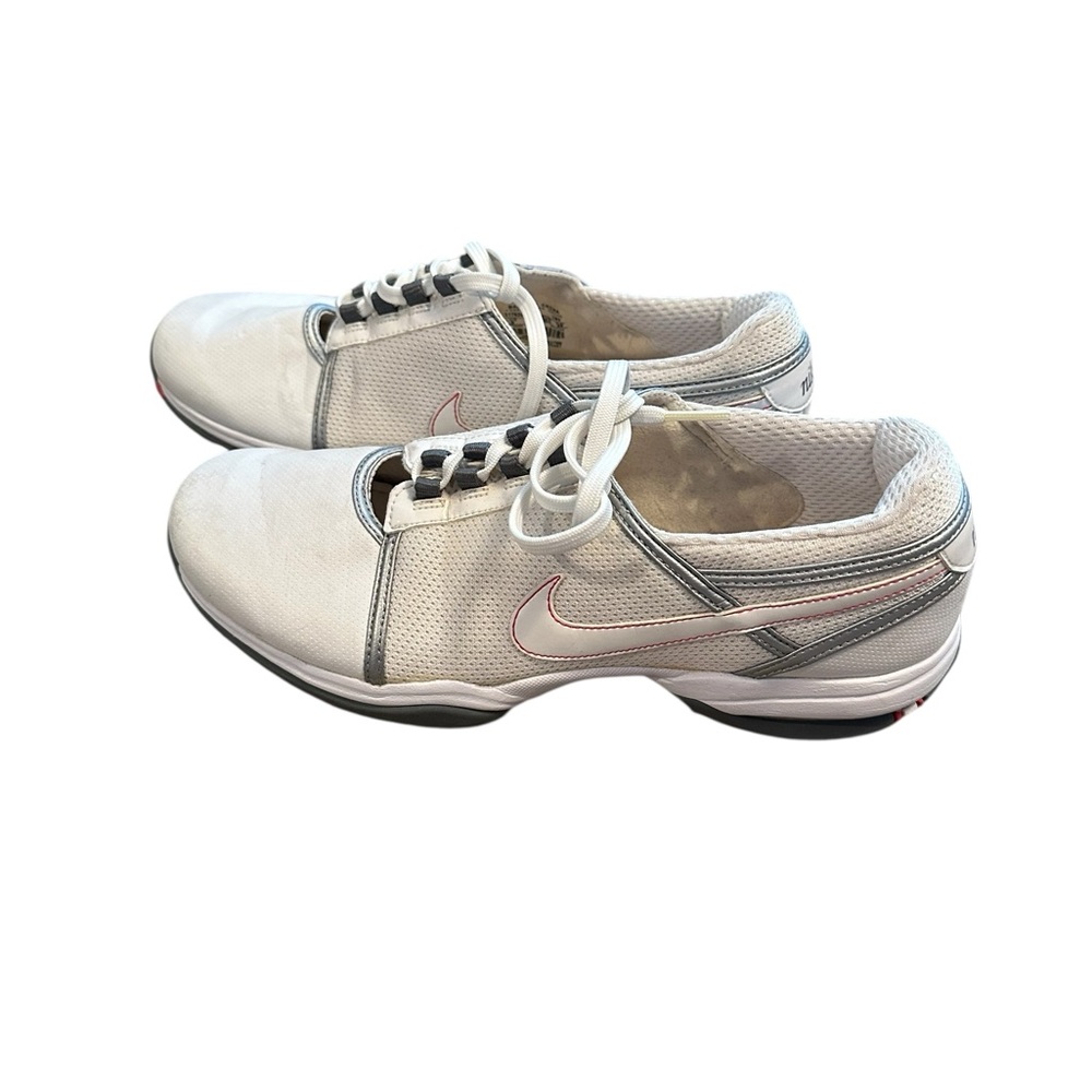 Women’s Nike Air Summer Lite golf shoes white w/ red & silver accents